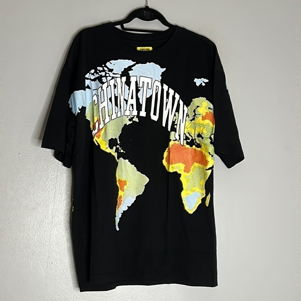 CHINATOWN MARKET Global markets thermal image print double sided graphic T-shirt